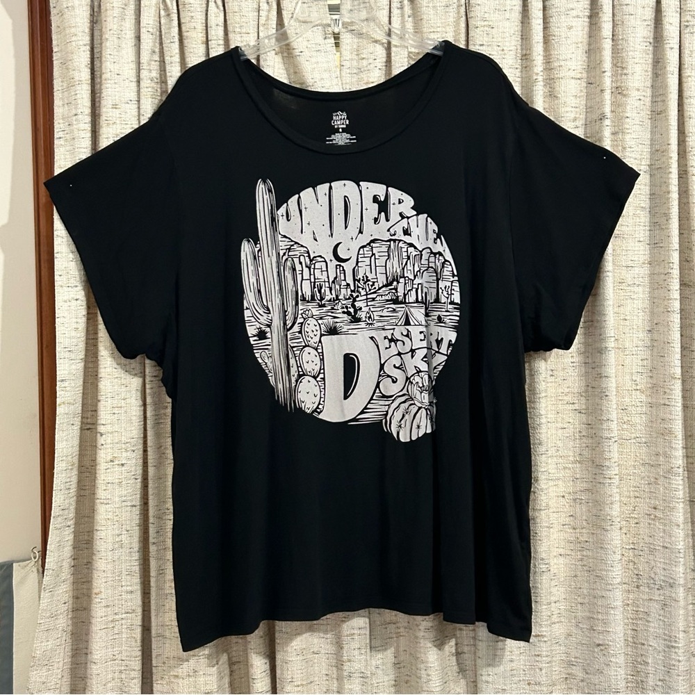 Happy Camper by Torrid Performance Cotton Short Sleeve Active Tee - 6X